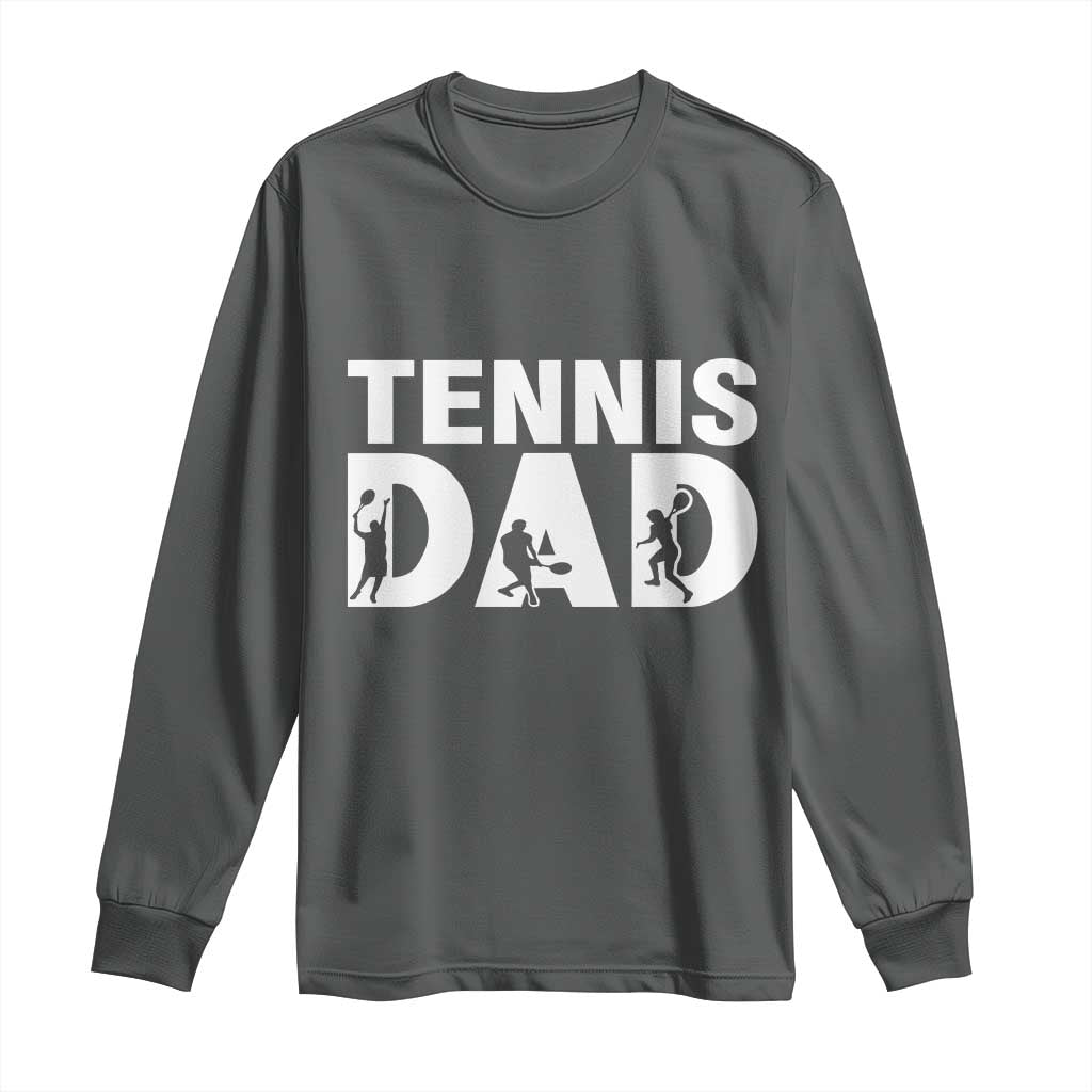 Funny Tennis Dad Life Long Sleeve Shirt Tennis Player Gift - Wonder Print Shop