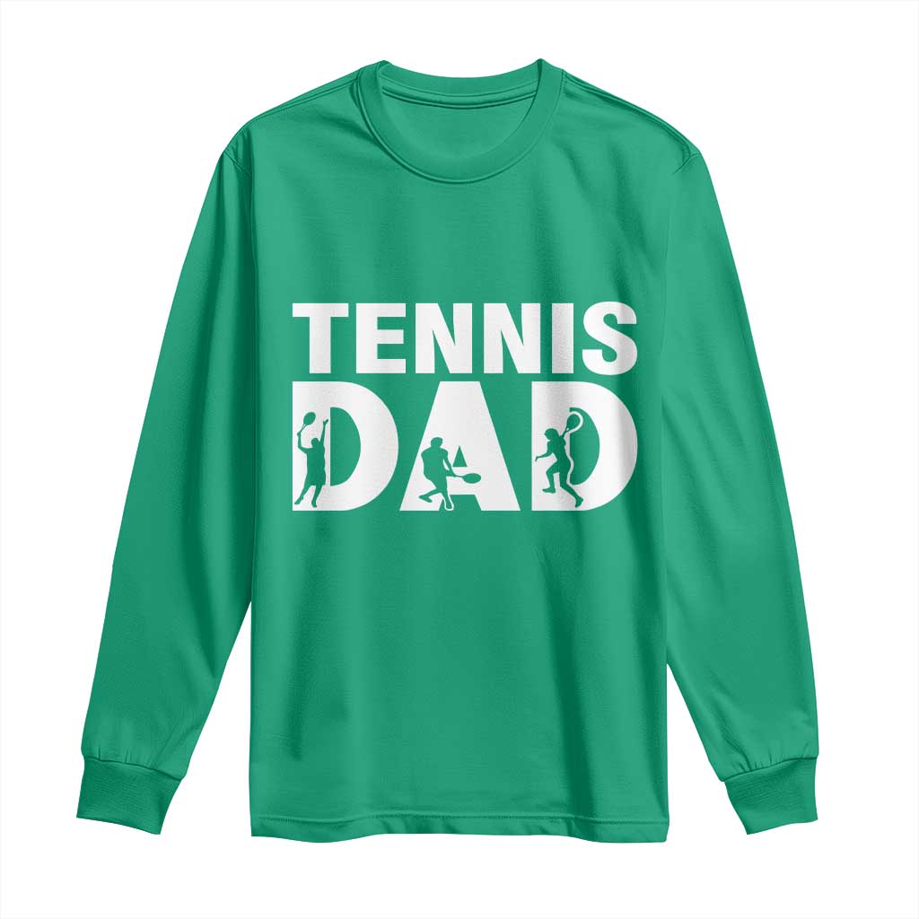 Funny Tennis Dad Life Long Sleeve Shirt Tennis Player Gift - Wonder Print Shop