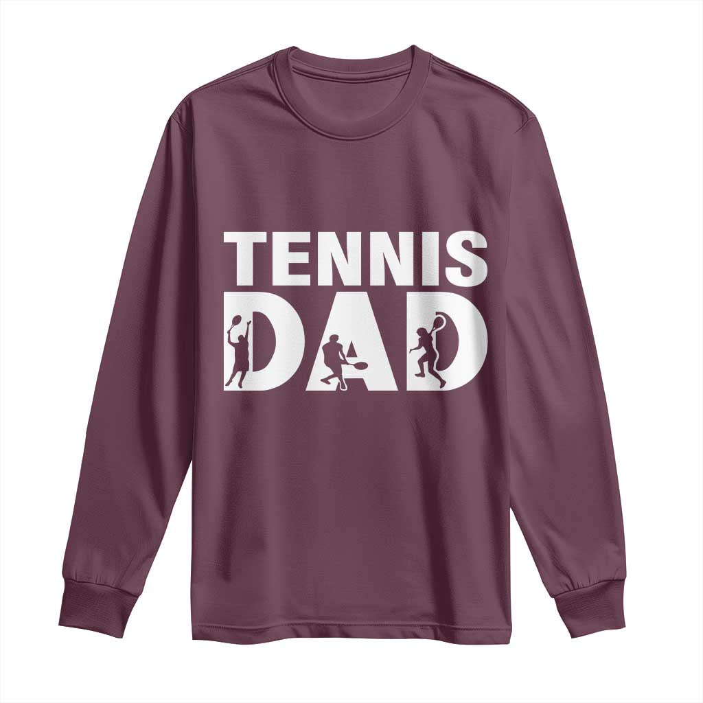 Funny Tennis Dad Life Long Sleeve Shirt Tennis Player Gift - Wonder Print Shop
