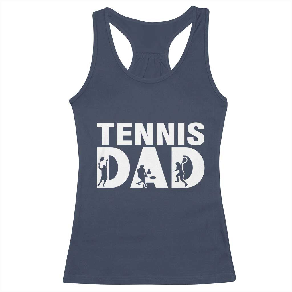 Funny Tennis Dad Life Racerback Tank Top Tennis Player Gift - Wonder Print Shop
