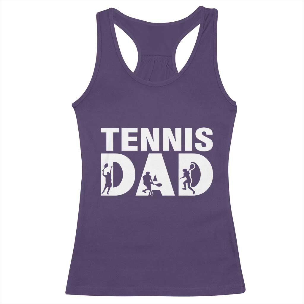 Funny Tennis Dad Life Racerback Tank Top Tennis Player Gift - Wonder Print Shop