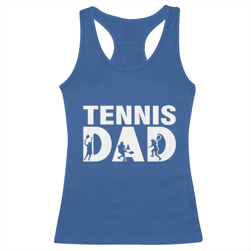 Funny Tennis Dad Life Racerback Tank Top Tennis Player Gift - Wonder Print Shop