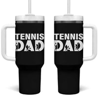 Funny Tennis Dad Life Tumbler With Handle Tennis Player Gift - Wonder Print Shop