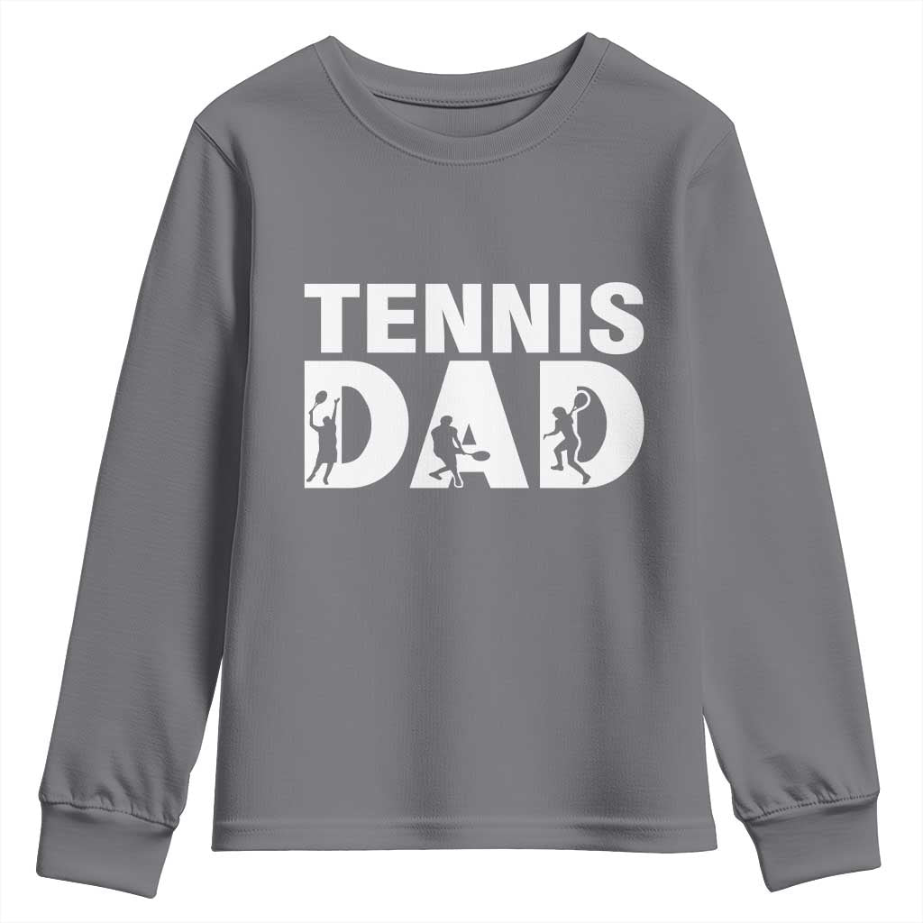 Funny Tennis Dad Life Youth Sweatshirt Tennis Player Gift - Wonder Print Shop