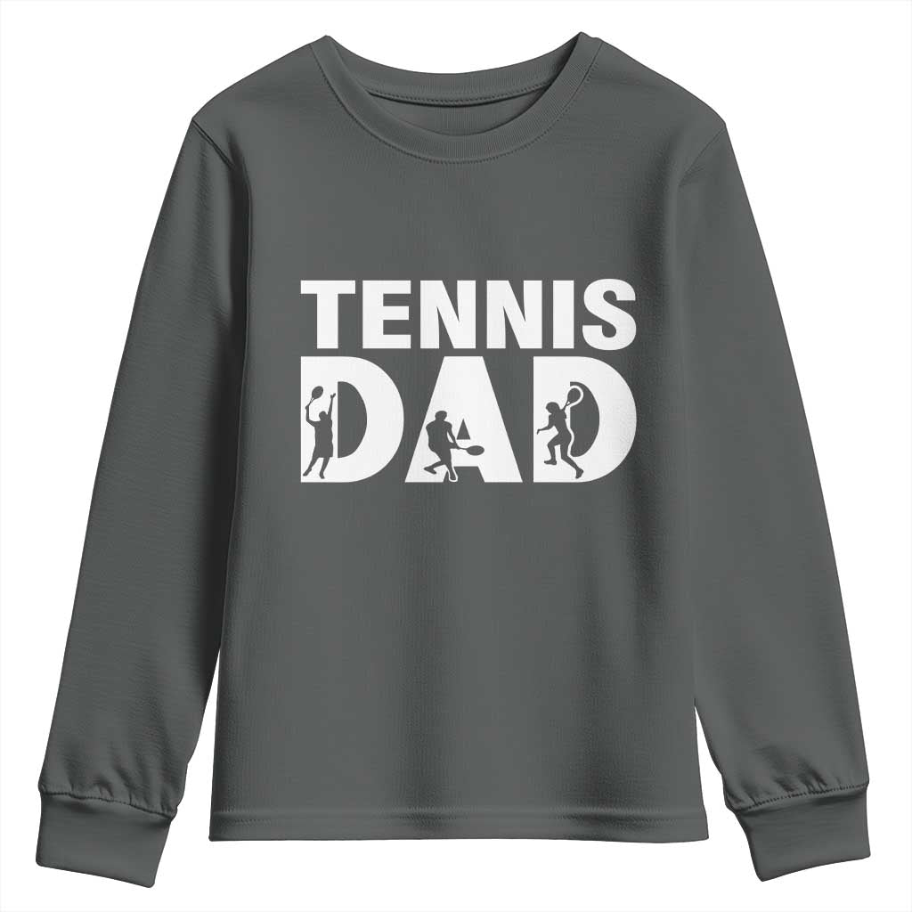 Funny Tennis Dad Life Youth Sweatshirt Tennis Player Gift - Wonder Print Shop