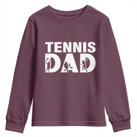 Funny Tennis Dad Life Youth Sweatshirt Tennis Player Gift - Wonder Print Shop