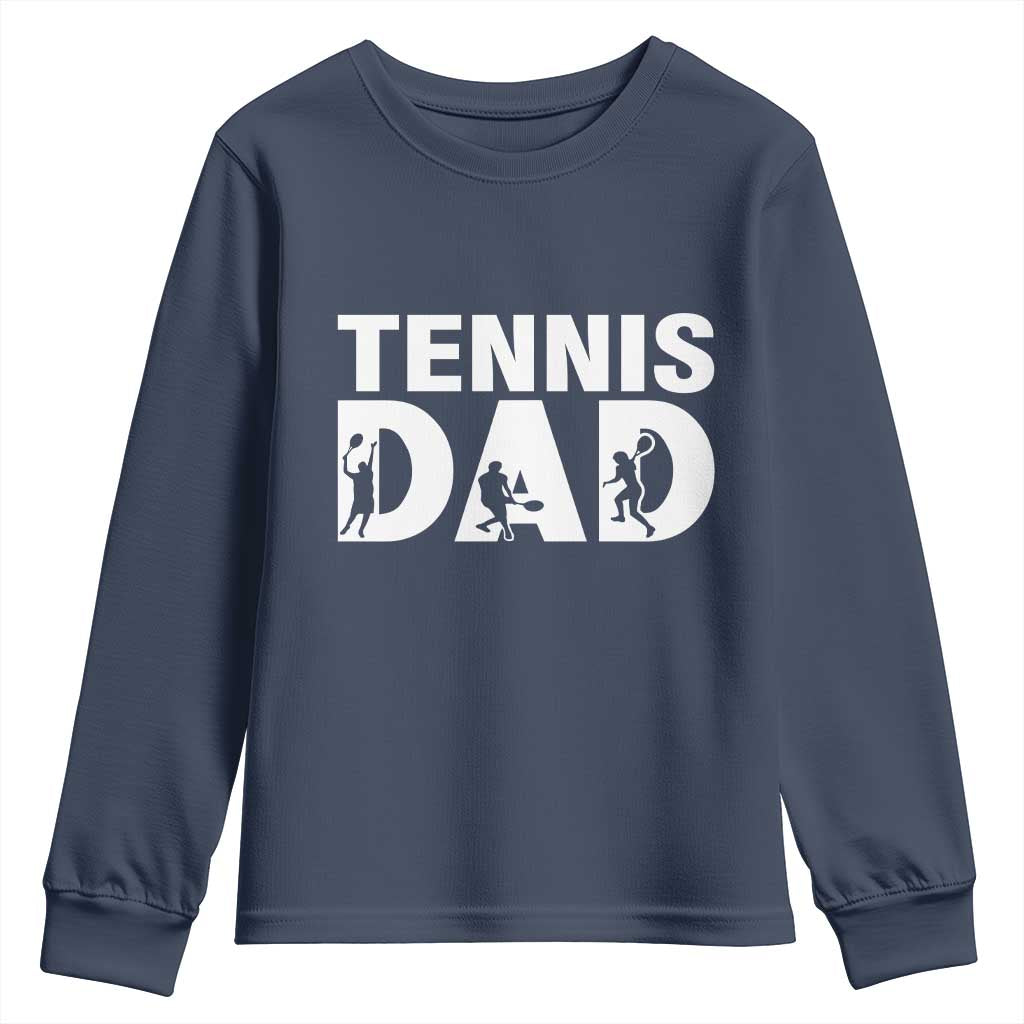 Funny Tennis Dad Life Youth Sweatshirt Tennis Player Gift - Wonder Print Shop