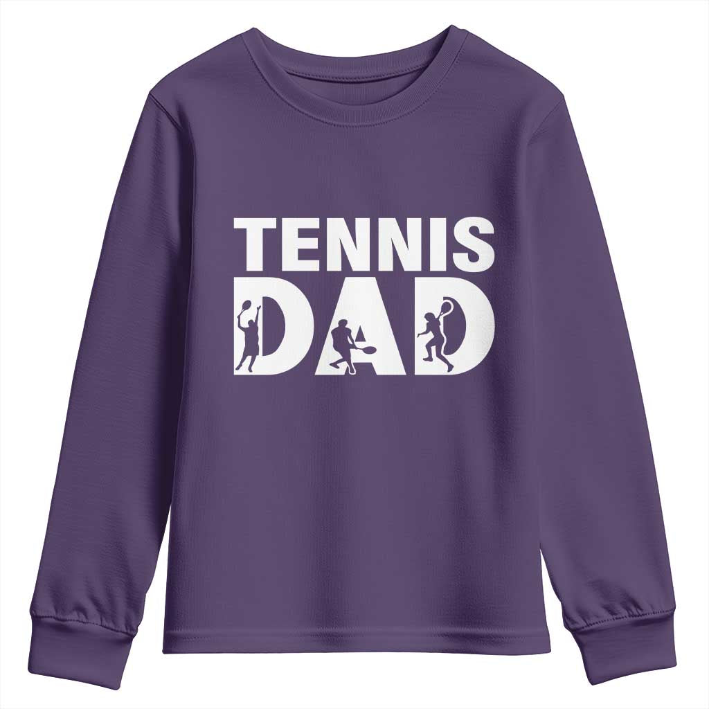 Funny Tennis Dad Life Youth Sweatshirt Tennis Player Gift - Wonder Print Shop