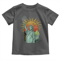 Funny Statue Of Liberty Tennis Player Toddler T Shirt Patriotic Sports Lover - Wonder Print Shop