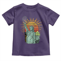 Funny Statue Of Liberty Tennis Player Toddler T Shirt Patriotic Sports Lover - Wonder Print Shop