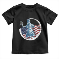 Funny Statue Of Liberty Tennis Player Toddler T Shirt USA Pride Female Tennis Gift - Wonder Print Shop