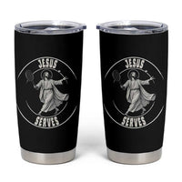 Christian Tennis Funny Gift For Believers Tumbler Cup Jesus Serves - Wonder Print Shop