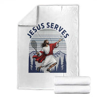 Christian Tennis Lover Gift Throw Blanket Funny Christian Gift - Wonder Print Shop
