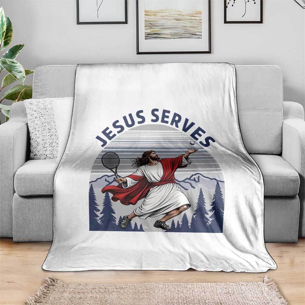 Christian Tennis Lover Gift Throw Blanket Funny Christian Gift - Wonder Print Shop