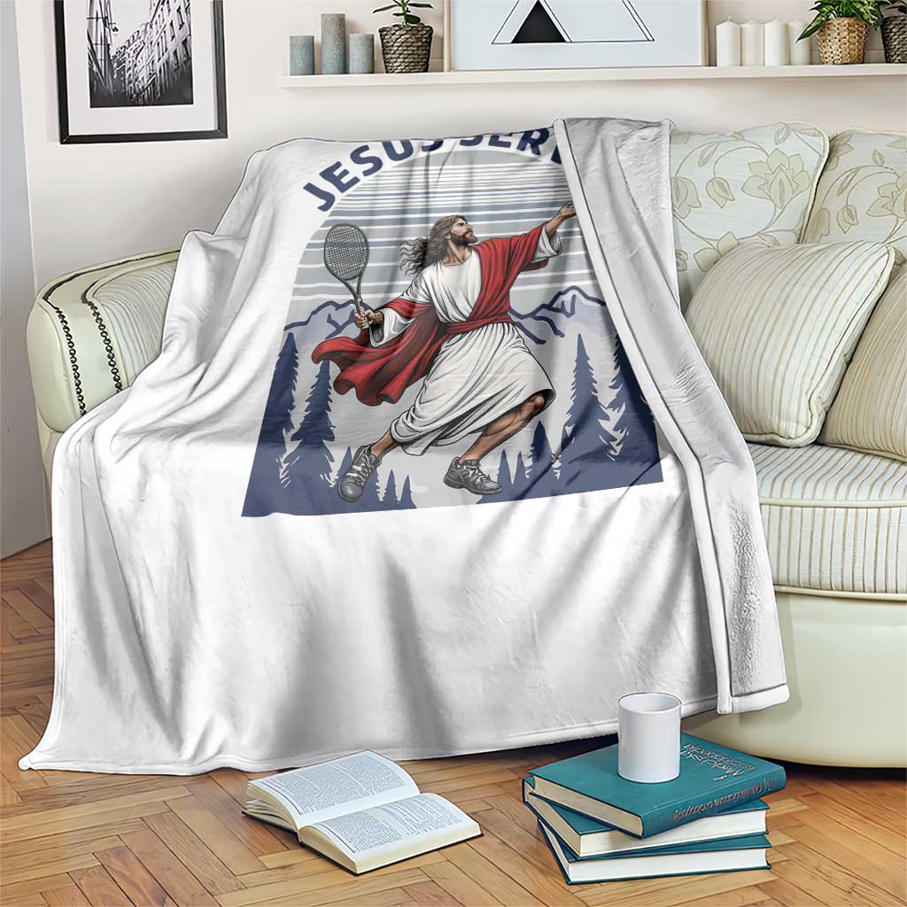 Christian Tennis Lover Gift Throw Blanket Funny Christian Gift - Wonder Print Shop