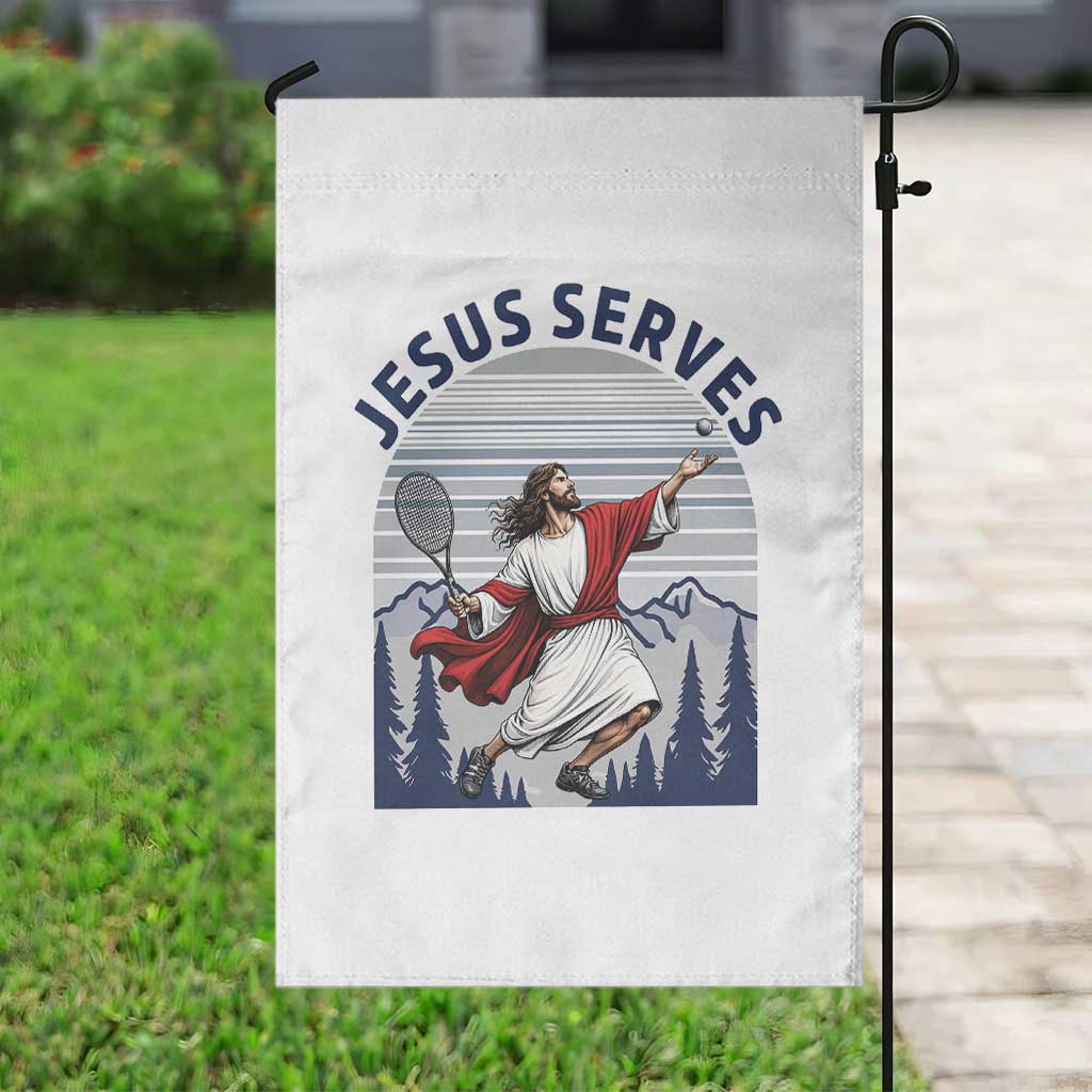 Christian Tennis Lover Gift Garden Flag Funny Christian Gift - Wonder Print Shop