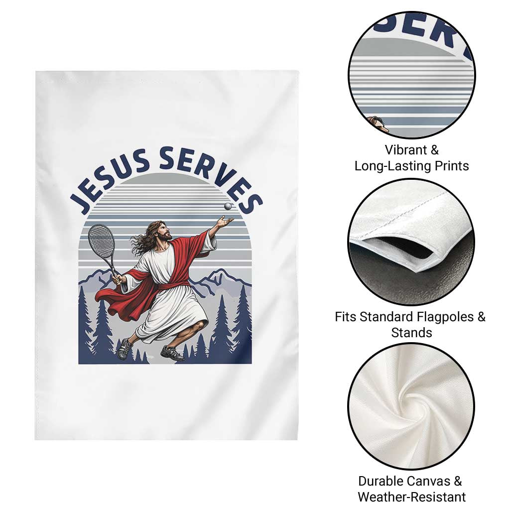 Christian Tennis Lover Gift Garden Flag Funny Christian Gift - Wonder Print Shop