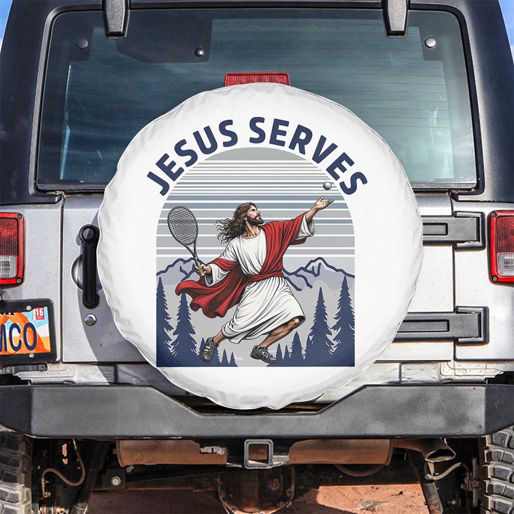 Christian Tennis Lover Gift Spare Tire Cover Funny Christian Gift - Wonder Print Shop