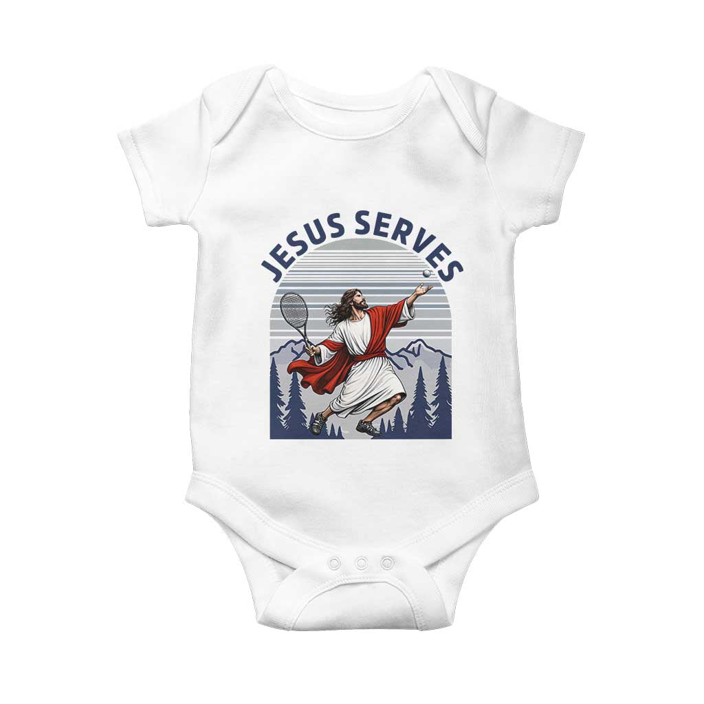 Christian Tennis Lover Gift Baby Onesie Funny Christian Gift - Wonder Print Shop
