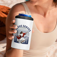 Christian Tennis Lover Gift 4 in 1 Can Cooler Tumbler Funny Christian Gift - Wonder Print Shop
