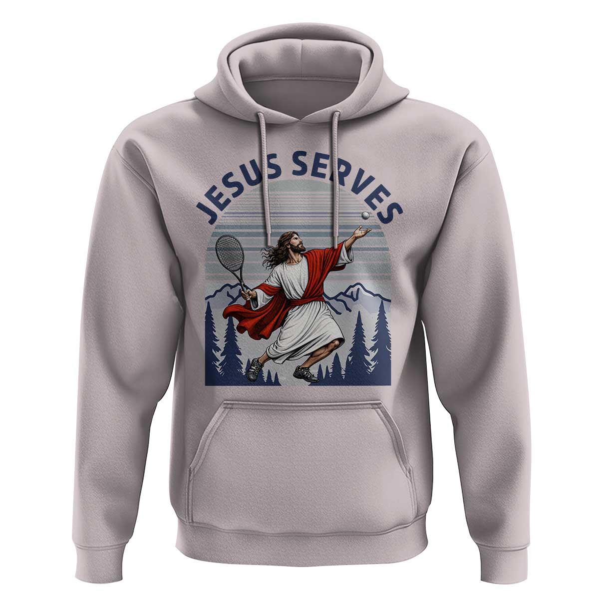 Christian Tennis Lover Gift Hoodie Funny Christian Gift - Wonder Print Shop