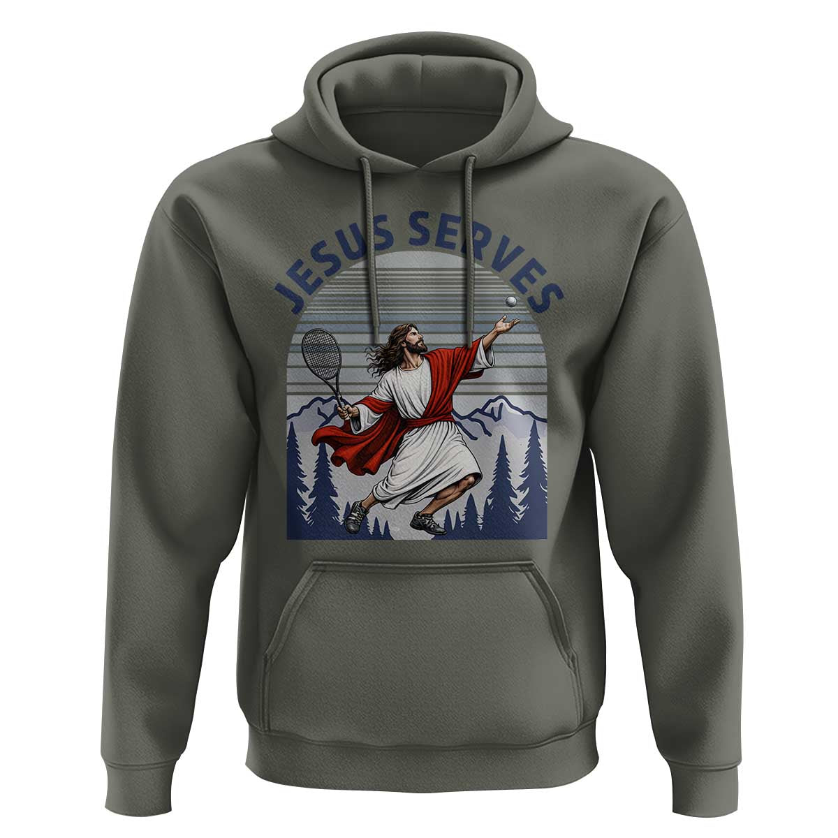 Christian Tennis Lover Gift Hoodie Funny Christian Gift - Wonder Print Shop