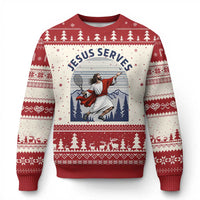 Christian Tennis Lover Gift Ugly Christmas Sweater Funny Christian Gift - Wonder Print Shop