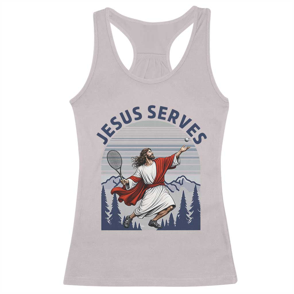Christian Tennis Lover Gift Racerback Tank Top Funny Christian Gift - Wonder Print Shop