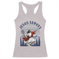 Christian Tennis Lover Gift Racerback Tank Top Funny Christian Gift - Wonder Print Shop