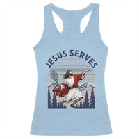 Christian Tennis Lover Gift Racerback Tank Top Funny Christian Gift - Wonder Print Shop