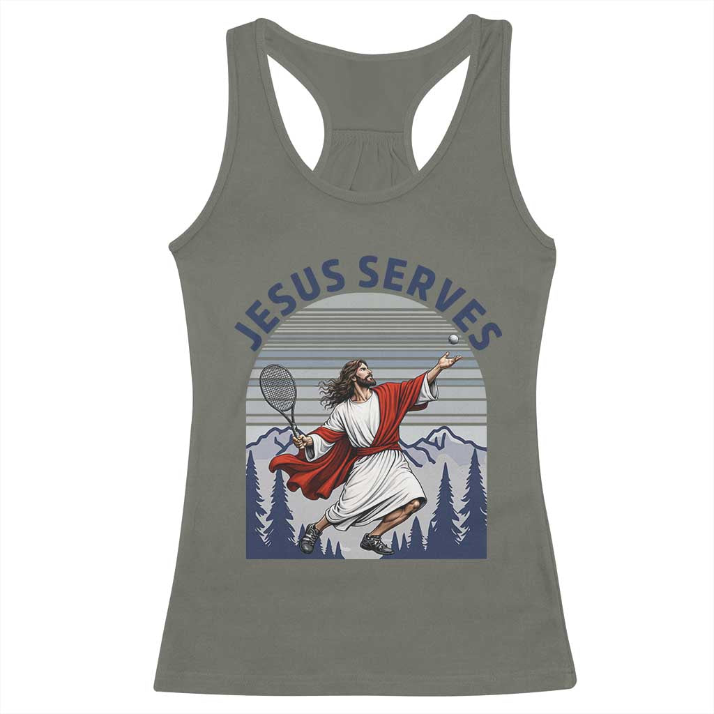 Christian Tennis Lover Gift Racerback Tank Top Funny Christian Gift - Wonder Print Shop