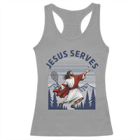 Christian Tennis Lover Gift Racerback Tank Top Funny Christian Gift - Wonder Print Shop