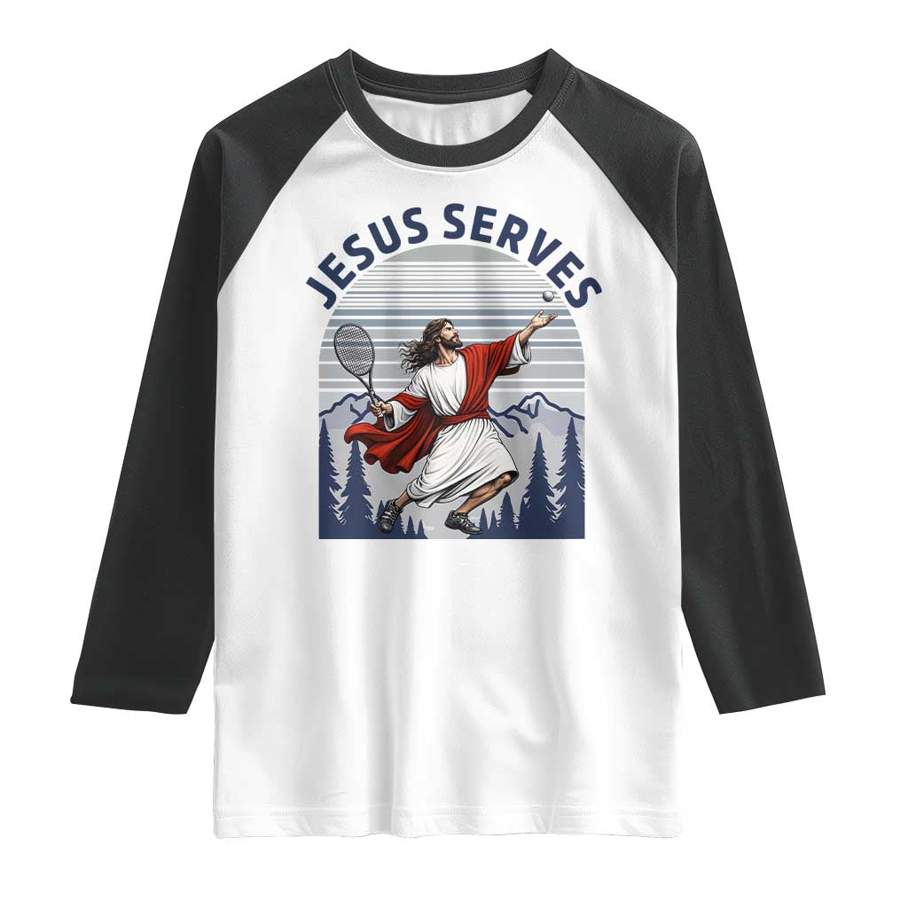 Christian Tennis Lover Gift Raglan Shirt Funny Christian Gift - Wonder Print Shop