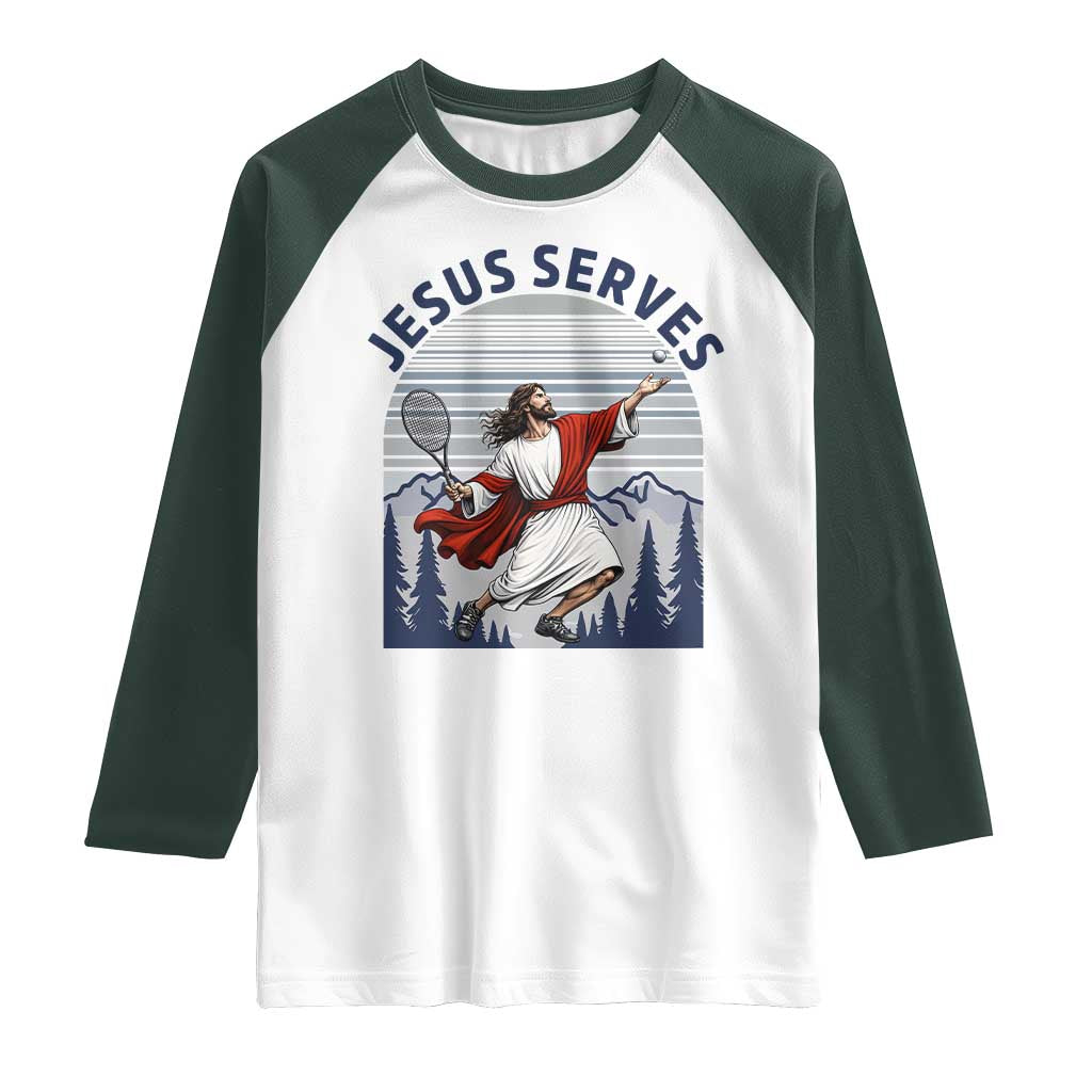 Christian Tennis Lover Gift Raglan Shirt Funny Christian Gift - Wonder Print Shop