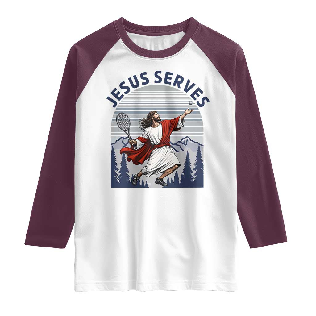 Christian Tennis Lover Gift Raglan Shirt Funny Christian Gift - Wonder Print Shop