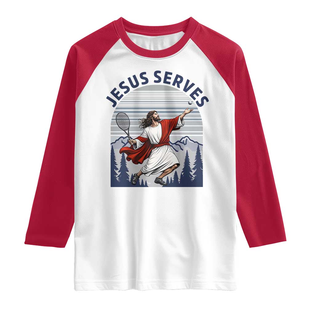 Christian Tennis Lover Gift Raglan Shirt Funny Christian Gift - Wonder Print Shop