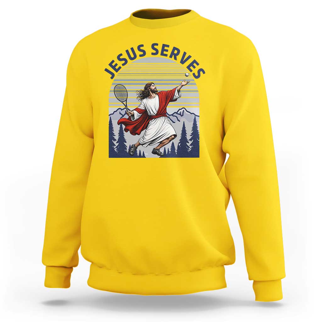 Christian Tennis Lover Gift Sweatshirt Funny Christian Gift - Wonder Print Shop