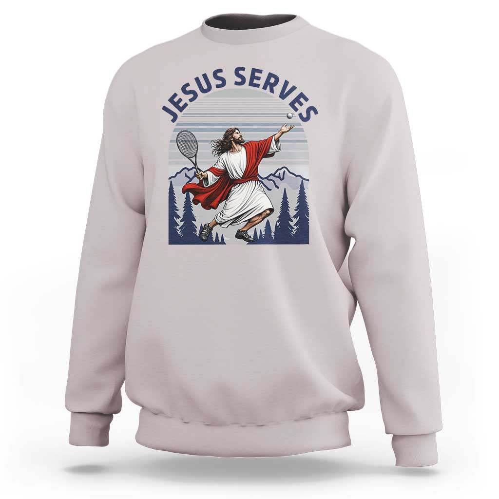 Christian Tennis Lover Gift Sweatshirt Funny Christian Gift - Wonder Print Shop