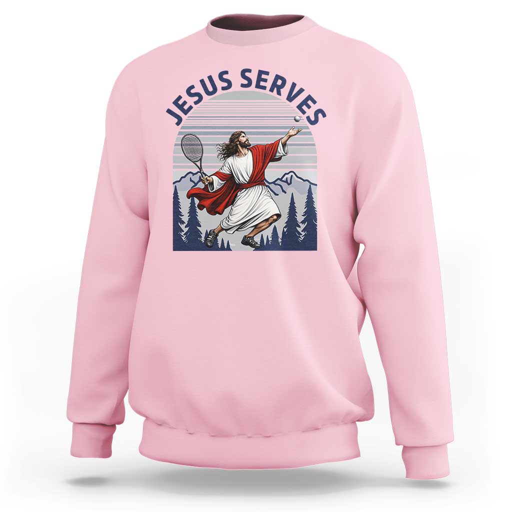 Christian Tennis Lover Gift Sweatshirt Funny Christian Gift - Wonder Print Shop