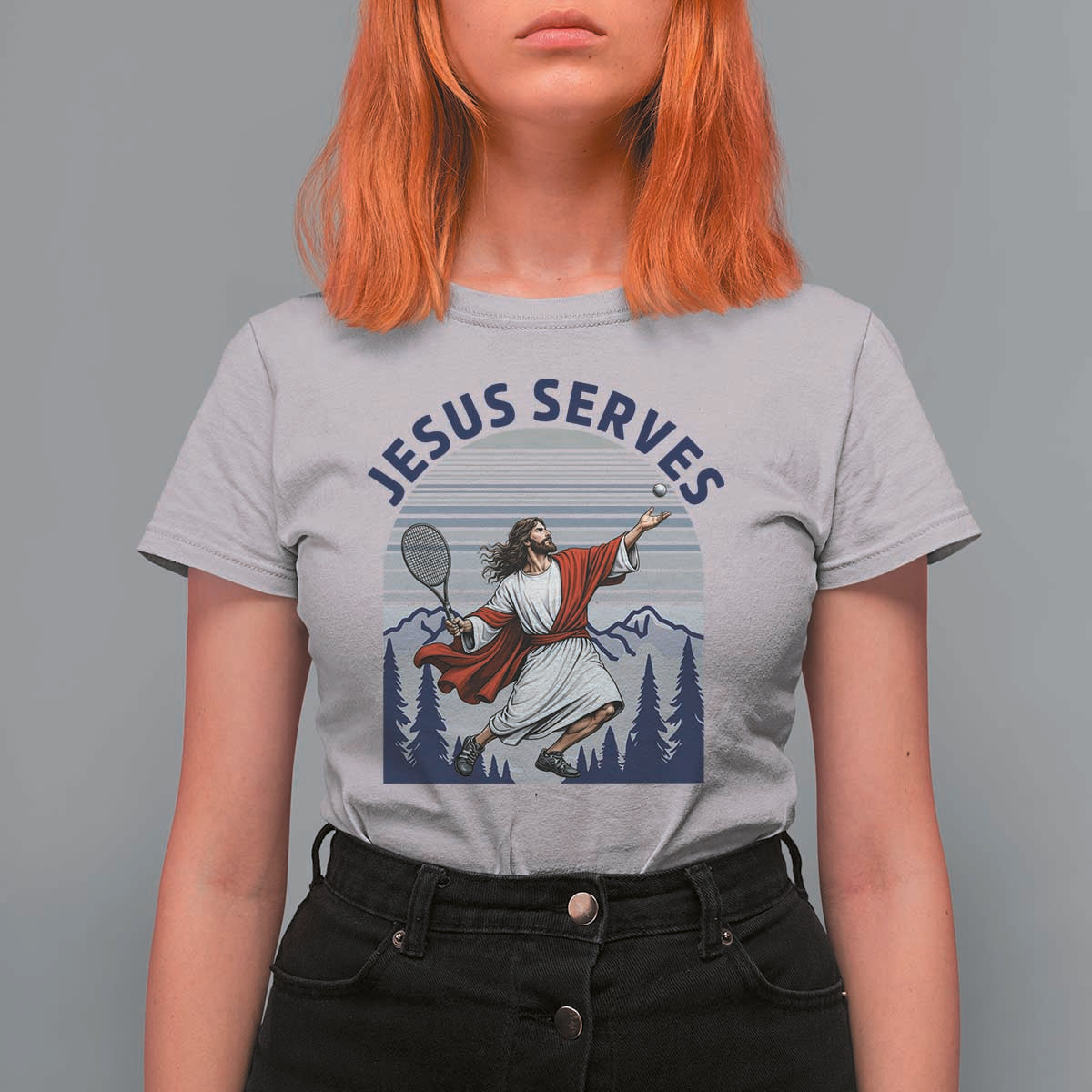Christian Tennis Lover Gift T Shirt For Women Funny Christian Gift - Wonder Print Shop