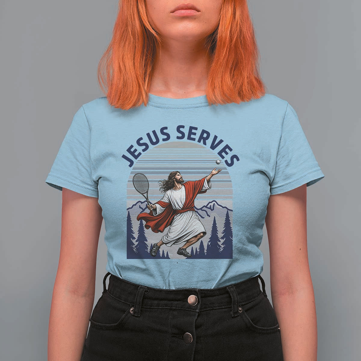 Christian Tennis Lover Gift T Shirt For Women Funny Christian Gift - Wonder Print Shop