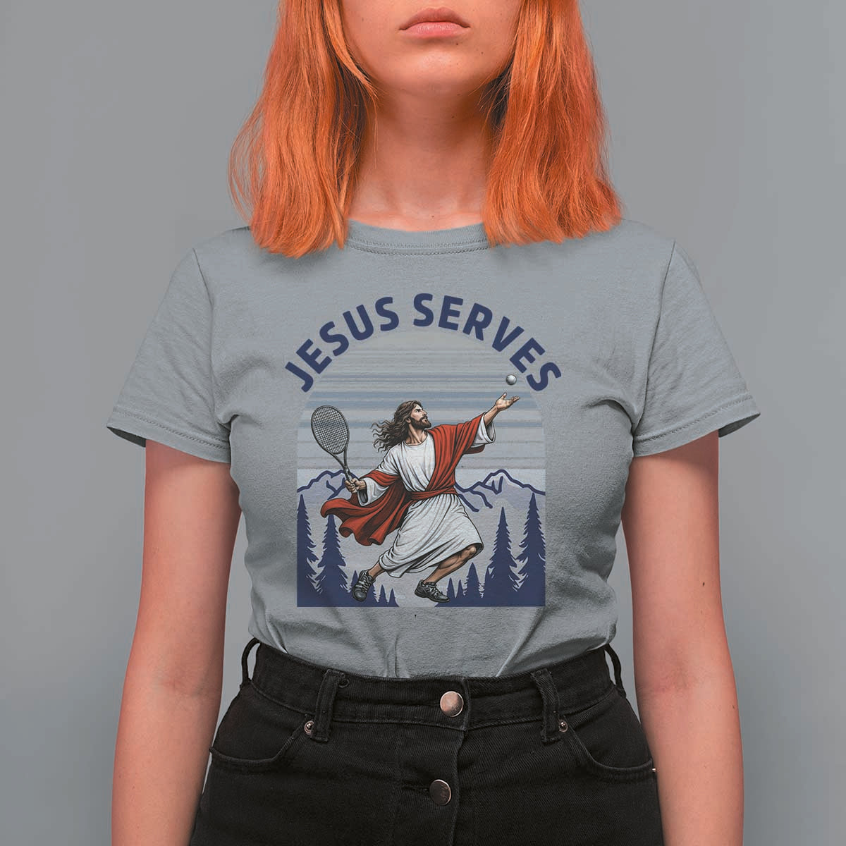 Christian Tennis Lover Gift T Shirt For Women Funny Christian Gift - Wonder Print Shop
