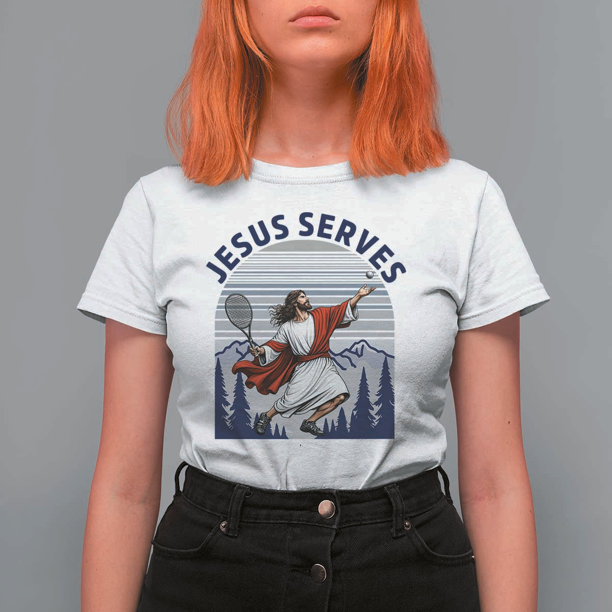 Christian Tennis Lover Gift T Shirt For Women Funny Christian Gift - Wonder Print Shop