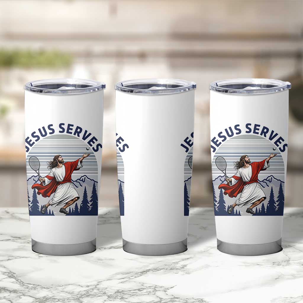 Christian Tennis Lover Gift Tumbler Cup Funny Christian Gift - Wonder Print Shop