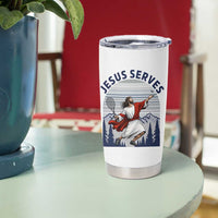 Christian Tennis Lover Gift Tumbler Cup Funny Christian Gift - Wonder Print Shop