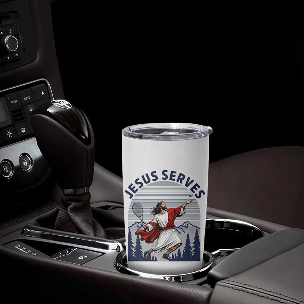 Christian Tennis Lover Gift Tumbler Cup Funny Christian Gift - Wonder Print Shop