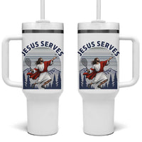 Christian Tennis Lover Gift Tumbler With Handle Funny Christian Gift - Wonder Print Shop