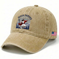 Christian Tennis Lover Gift Washed Cotton Baseball Cap Funny Christian Gift