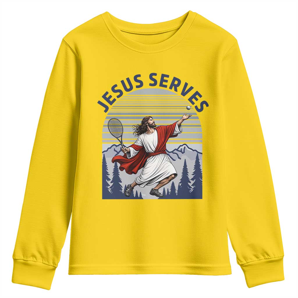 Christian Tennis Lover Gift Youth Sweatshirt Funny Christian Gift - Wonder Print Shop