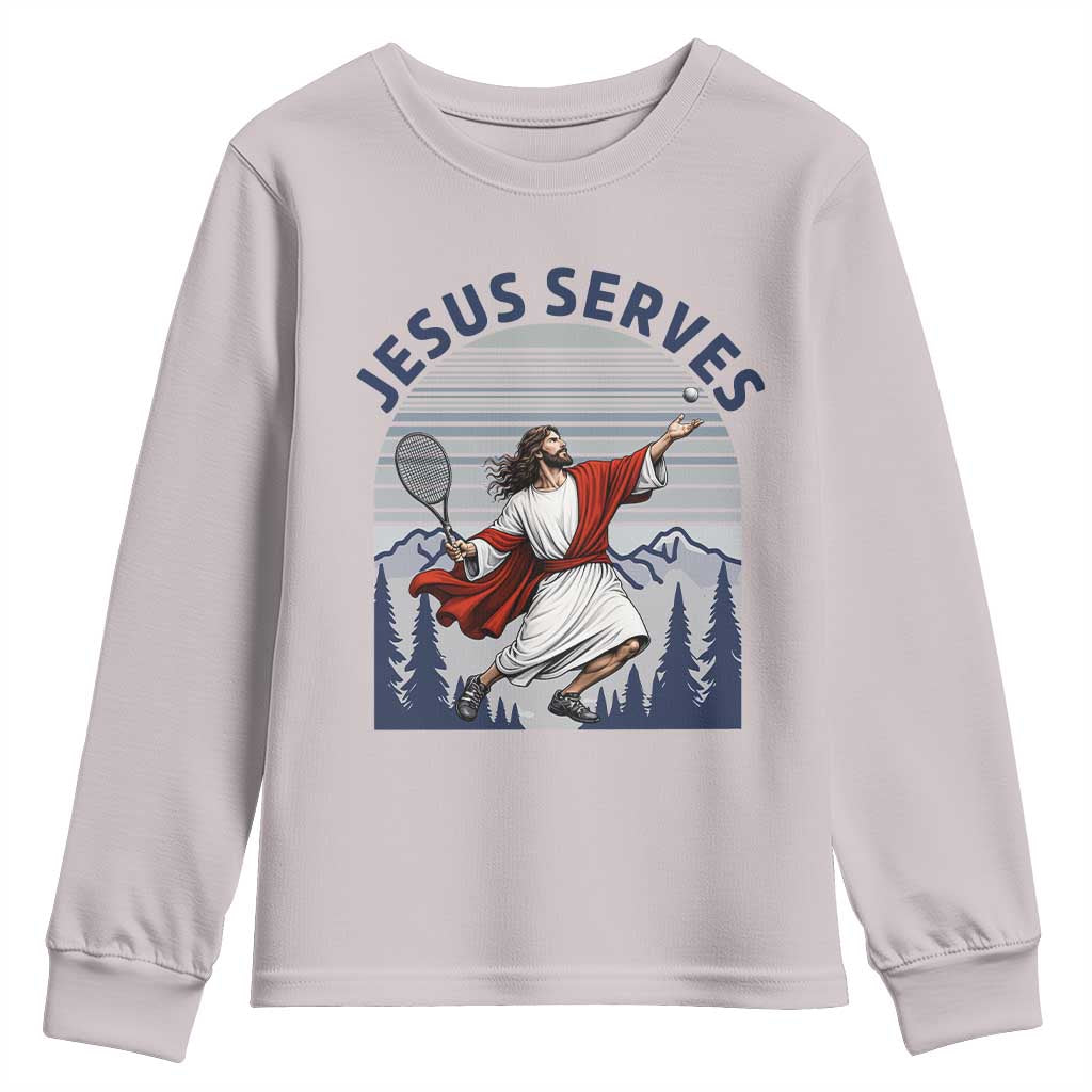 Christian Tennis Lover Gift Youth Sweatshirt Funny Christian Gift - Wonder Print Shop